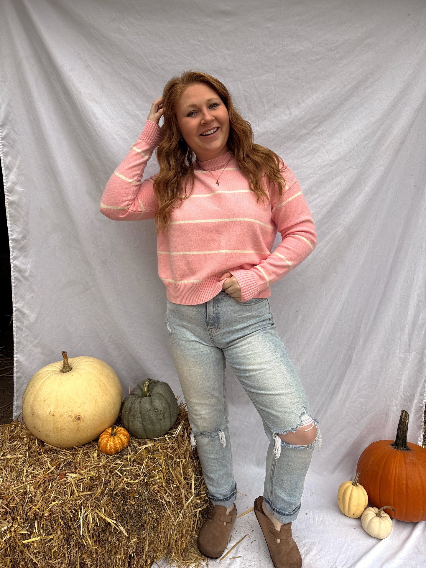 Bubblegum Stripped Sweater