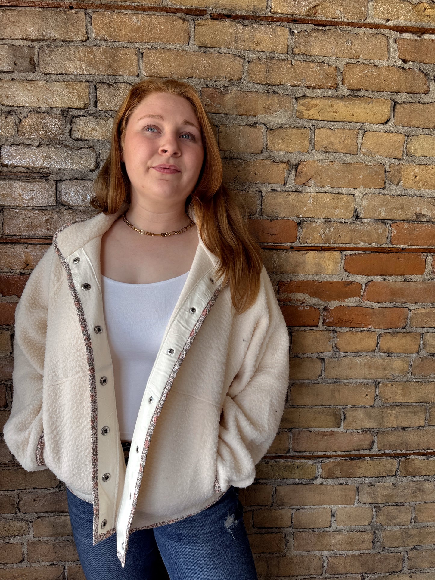 Evelyn Sherpa Button Down