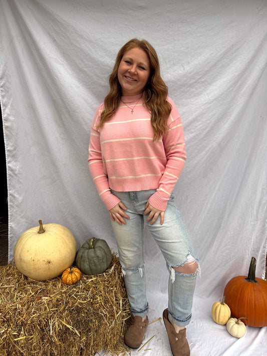 Bubblegum Stripped Sweater