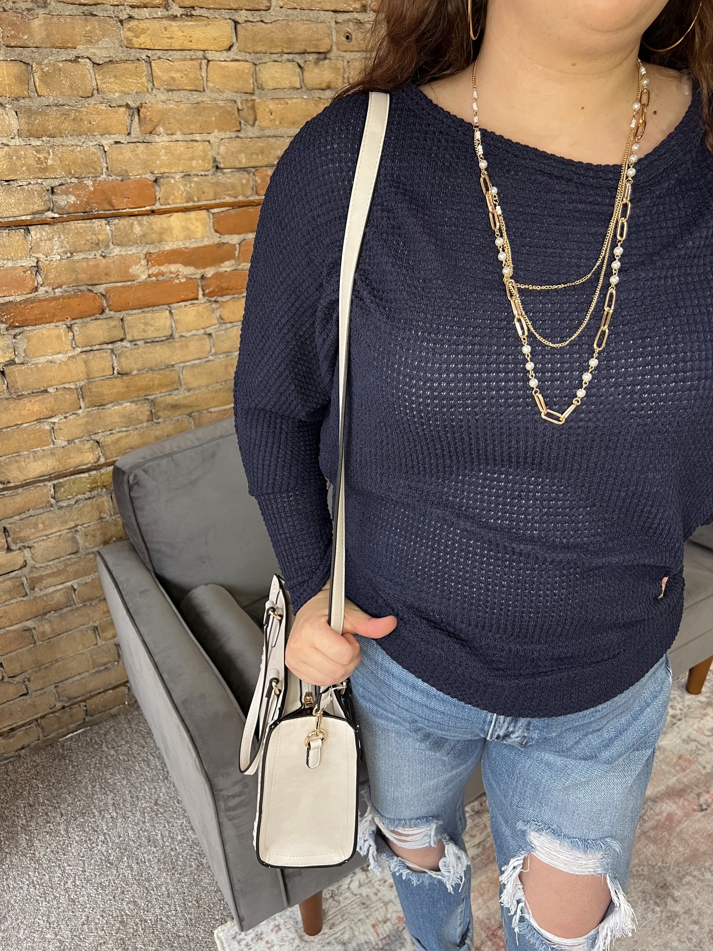 Heather Baggy Sweater