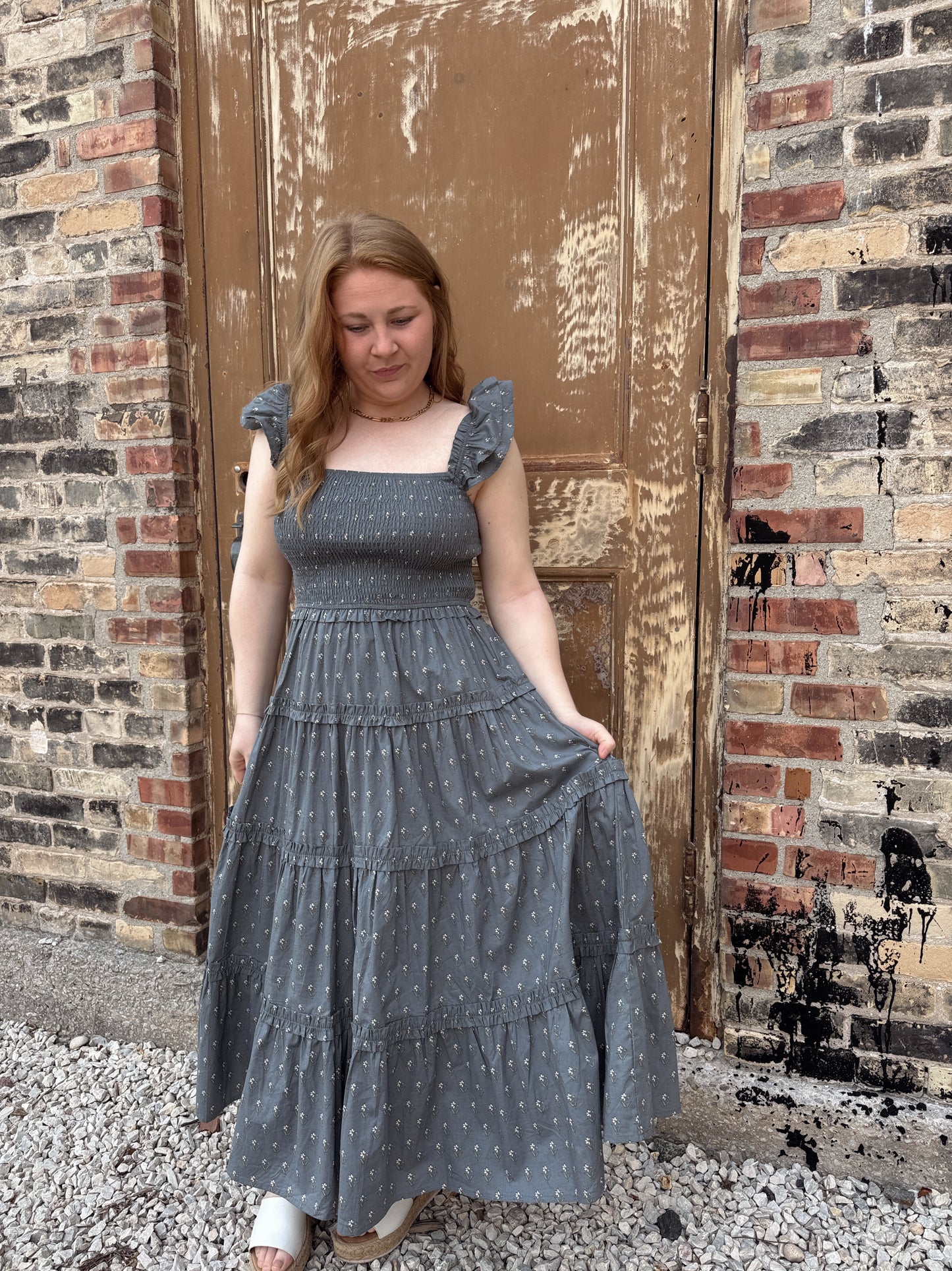 Dainty Floral Midi Dress