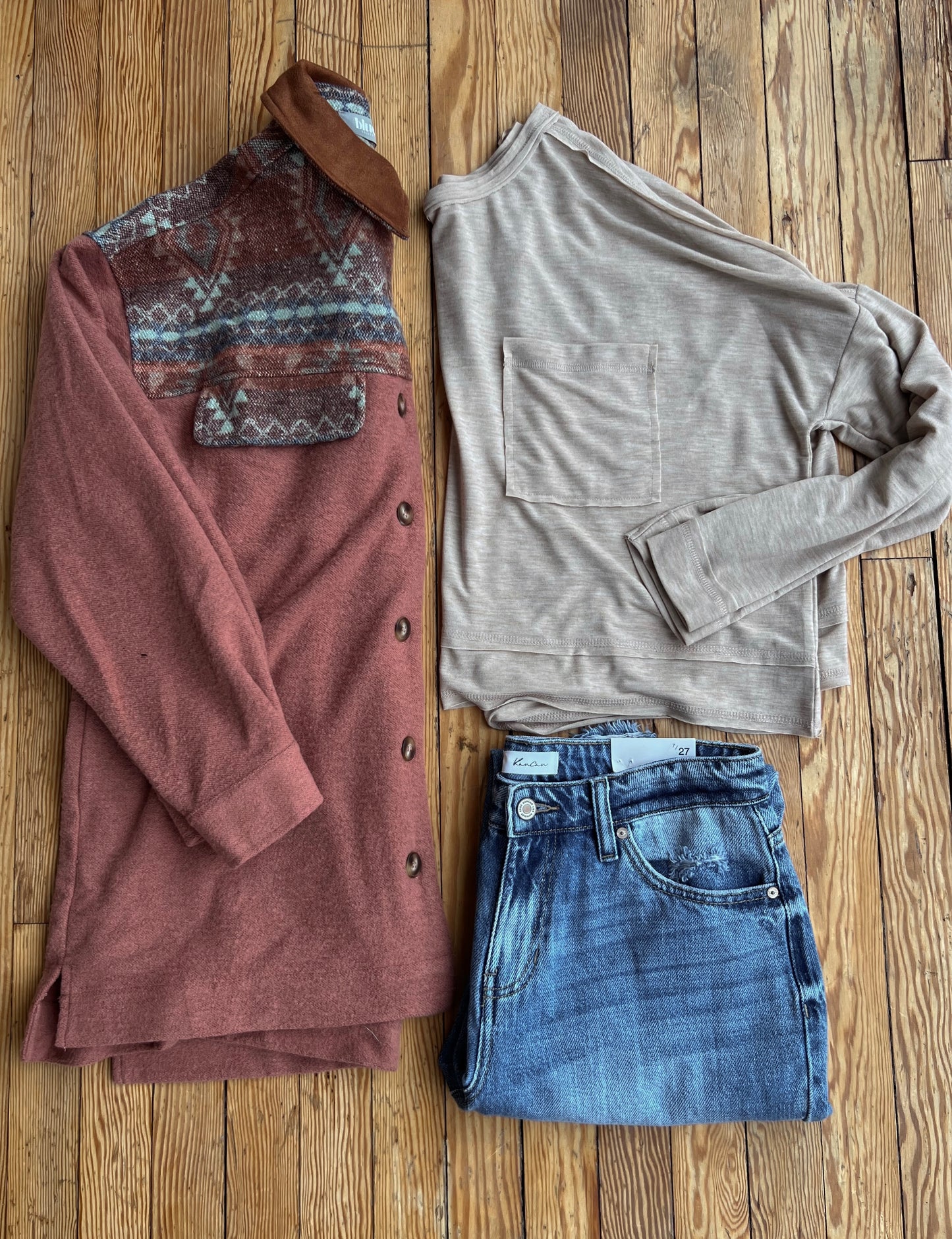 Claire Aztec Light Shacket