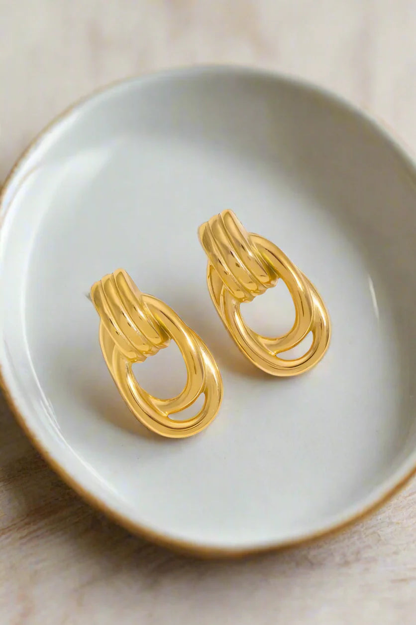 Felix Geometric Gold Earrings