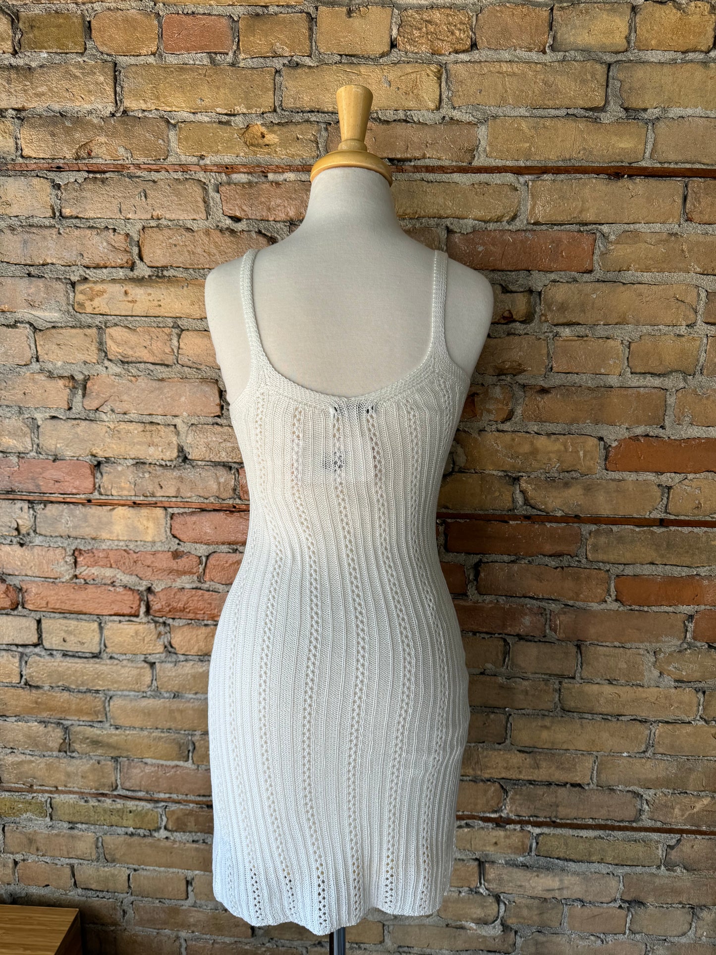 White Woven Swim Cover Up