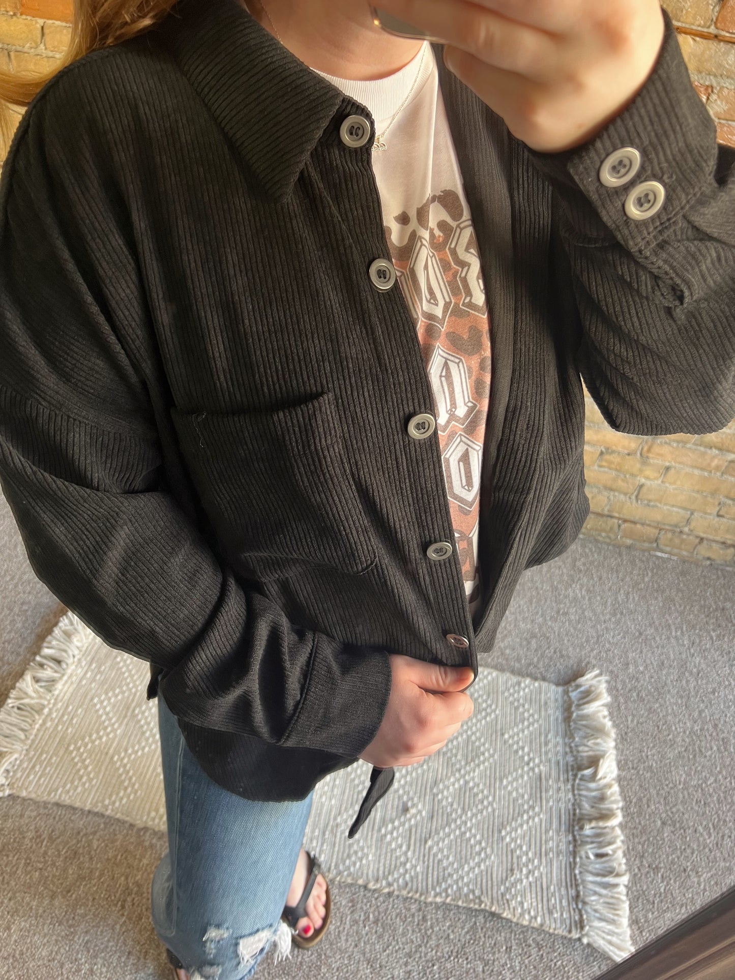 Oversized Corduroy Shacket