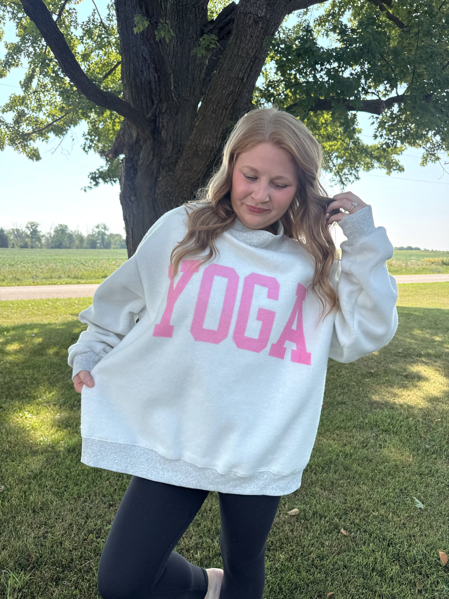 Pilates/Yoga Reversible Mockneck