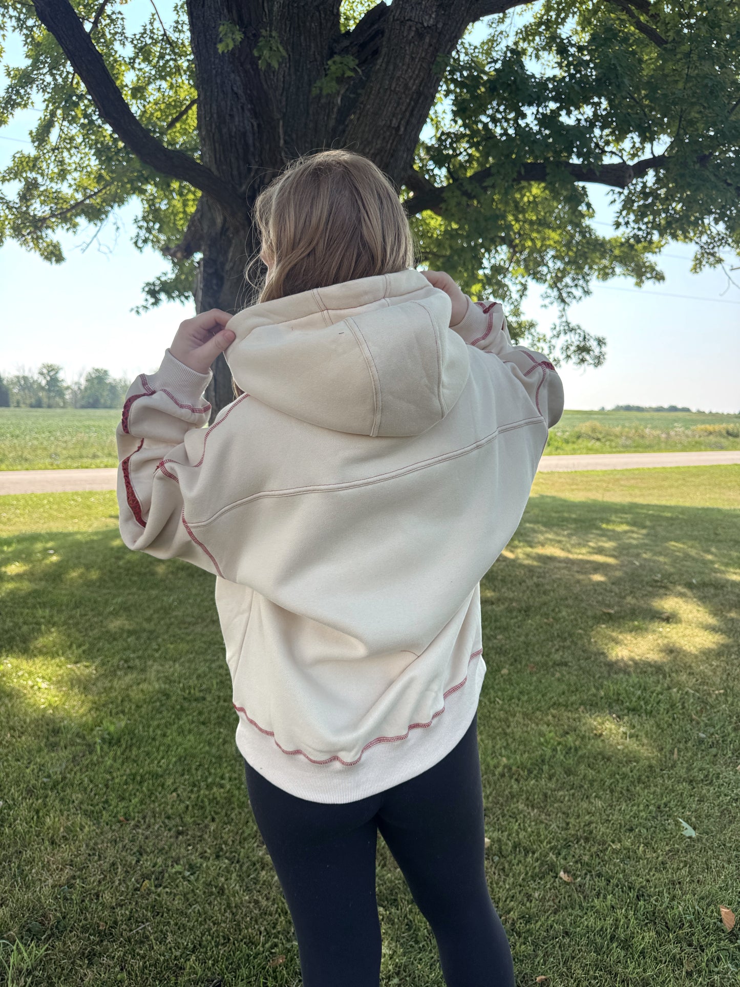 Contrast Stitch Hoodie