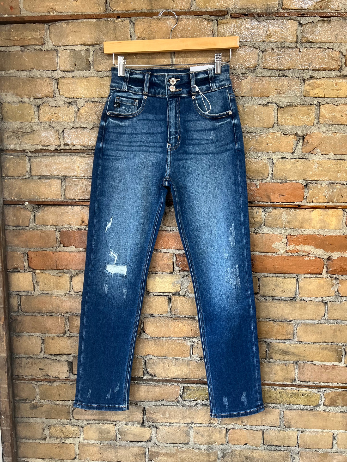 High Rise Skinny Straight Jeans