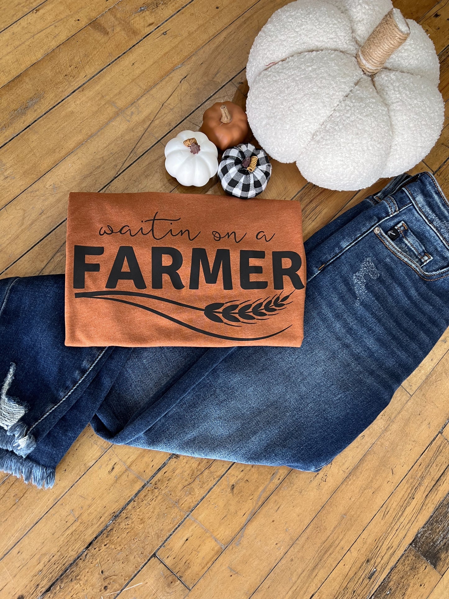 Waitin On A Farmer Graphic Tee