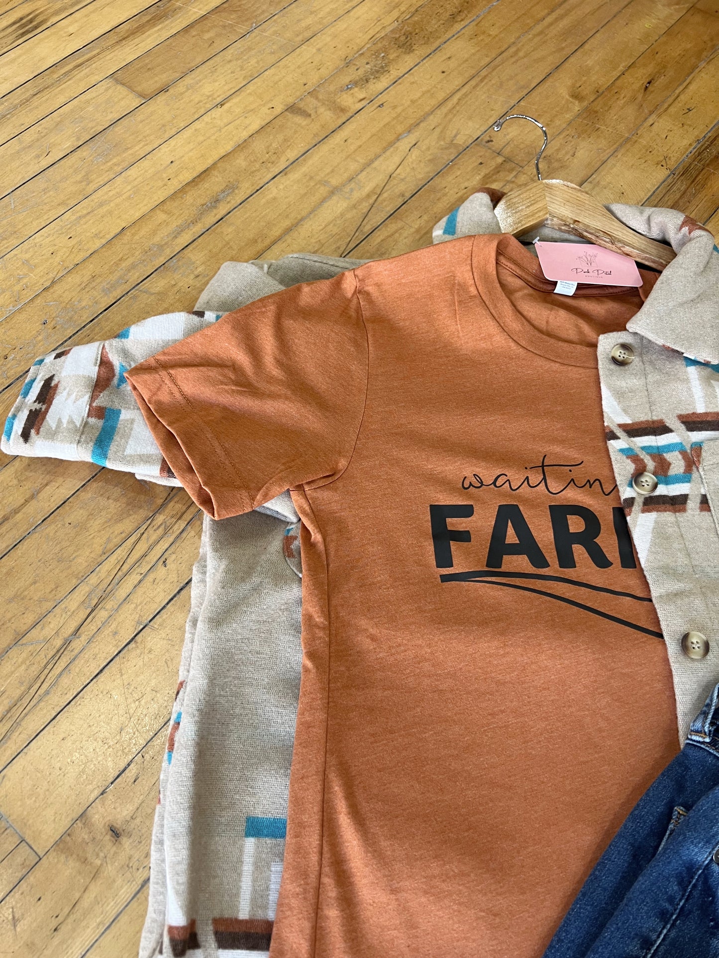 Waitin On A Farmer Graphic Tee