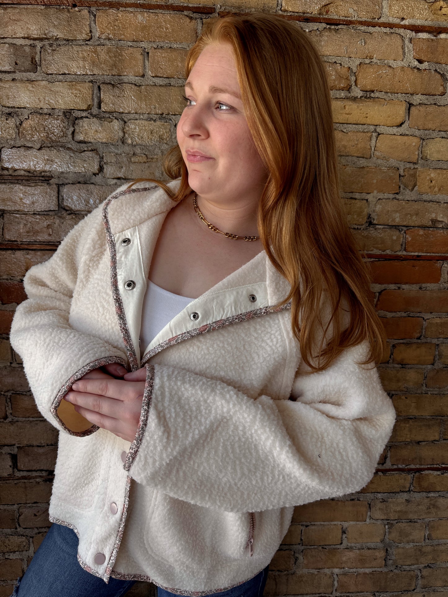 Evelyn Sherpa Button Down