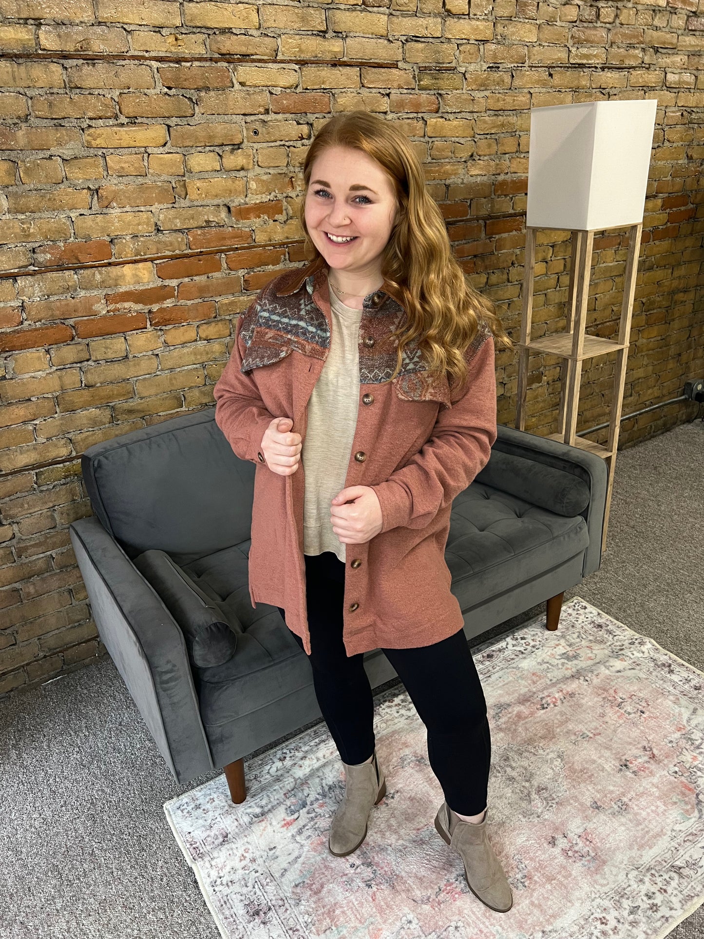 Claire Aztec Light Shacket