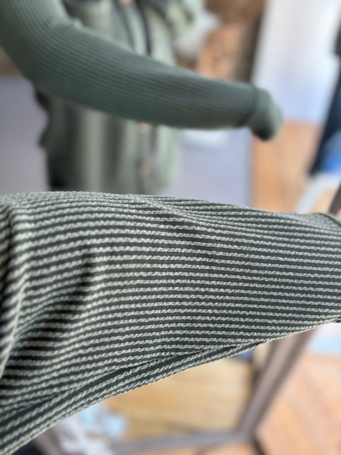 Ribbed Button Down