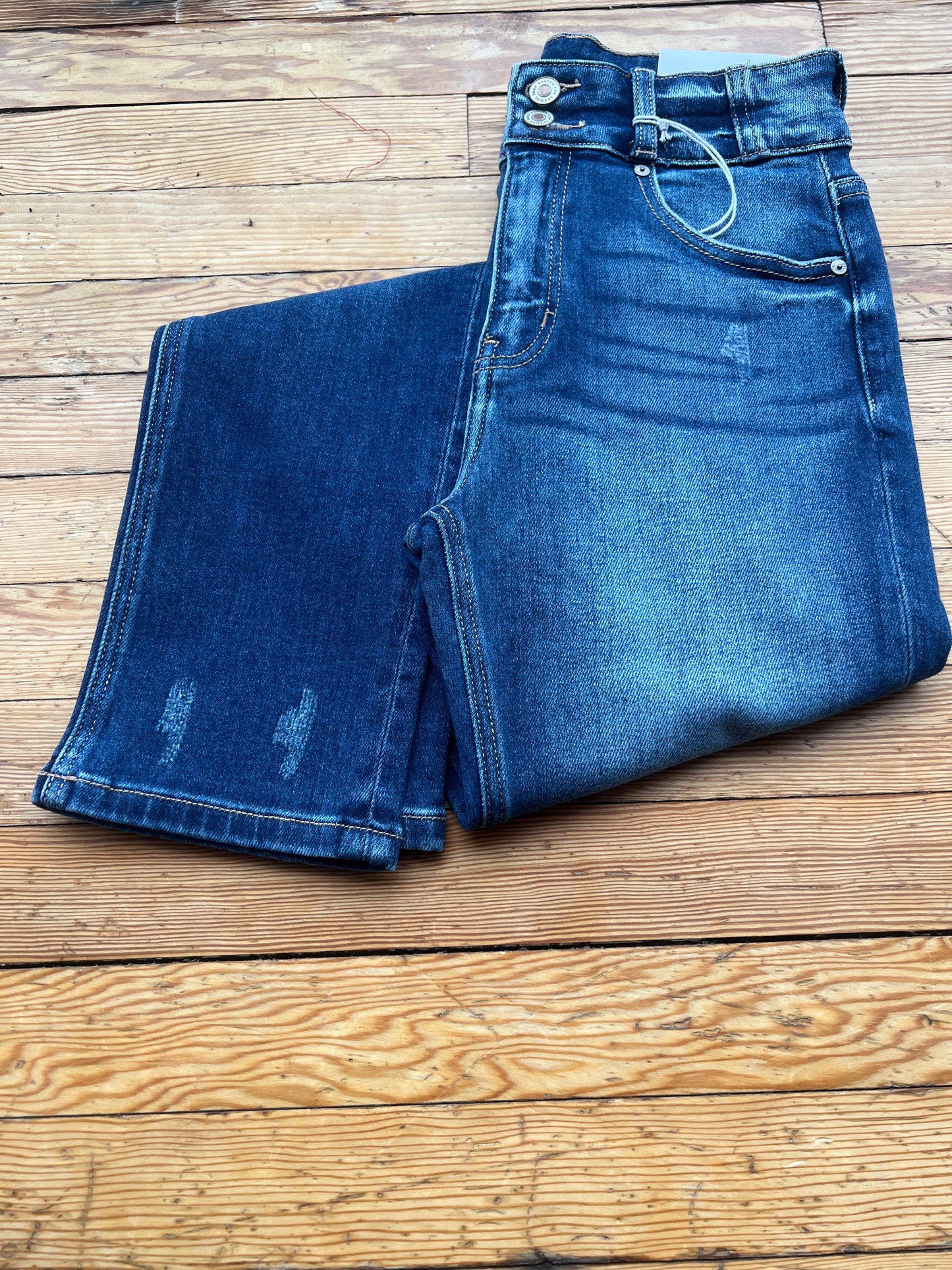 High Rise Skinny Straight Jeans