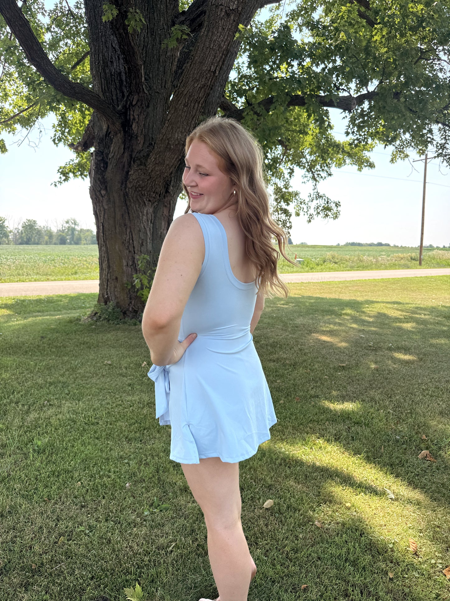 In Motion Tie Front Active Dress