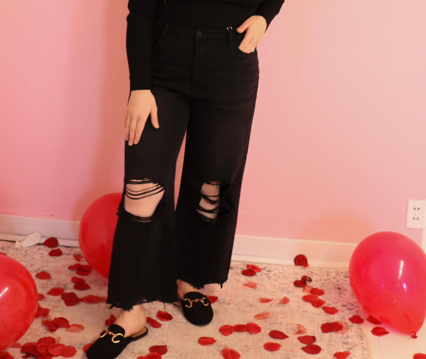 90s Black Vintage Denim Jeans
