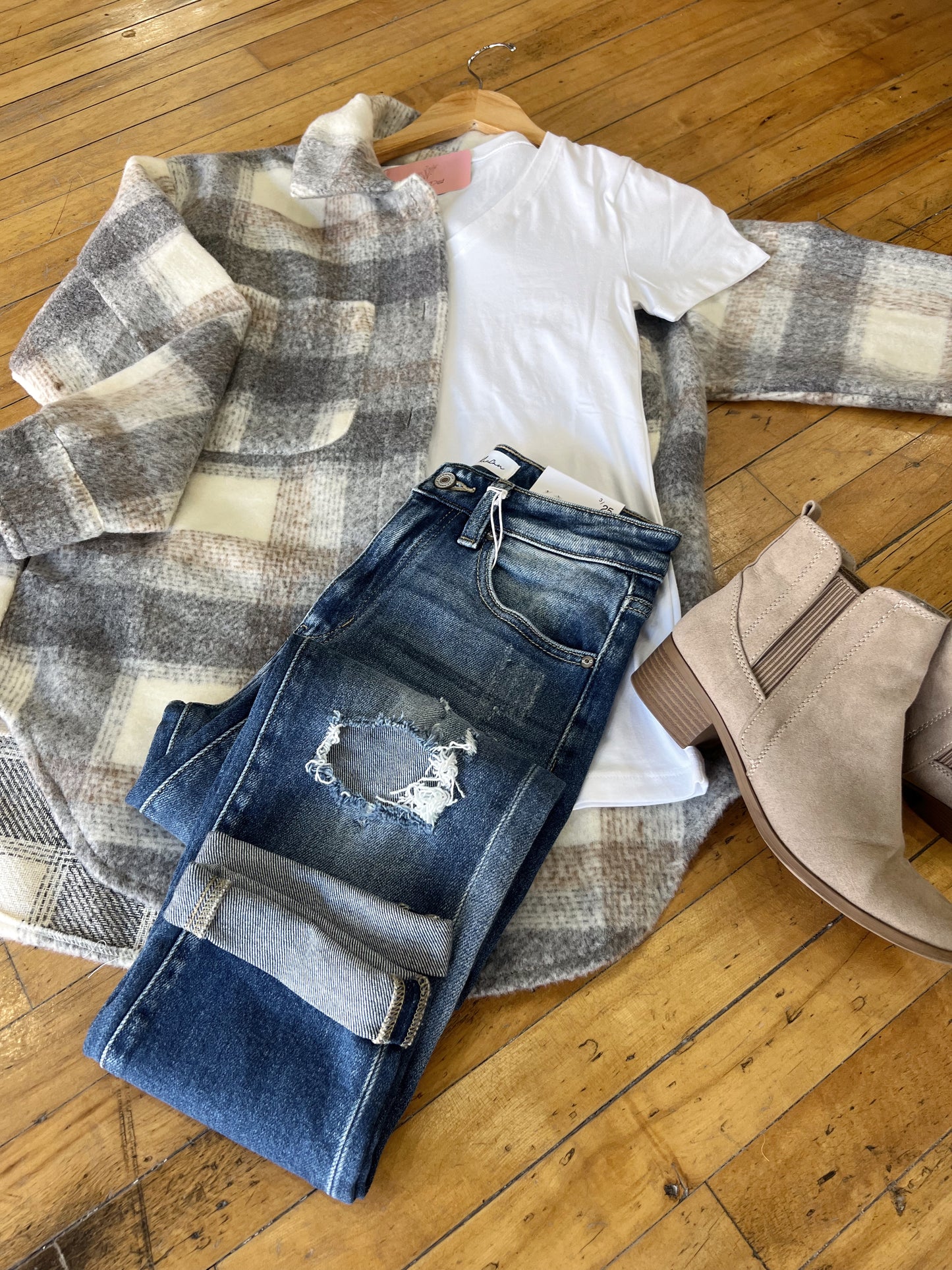 Kylie Brushed Yarn Shacket