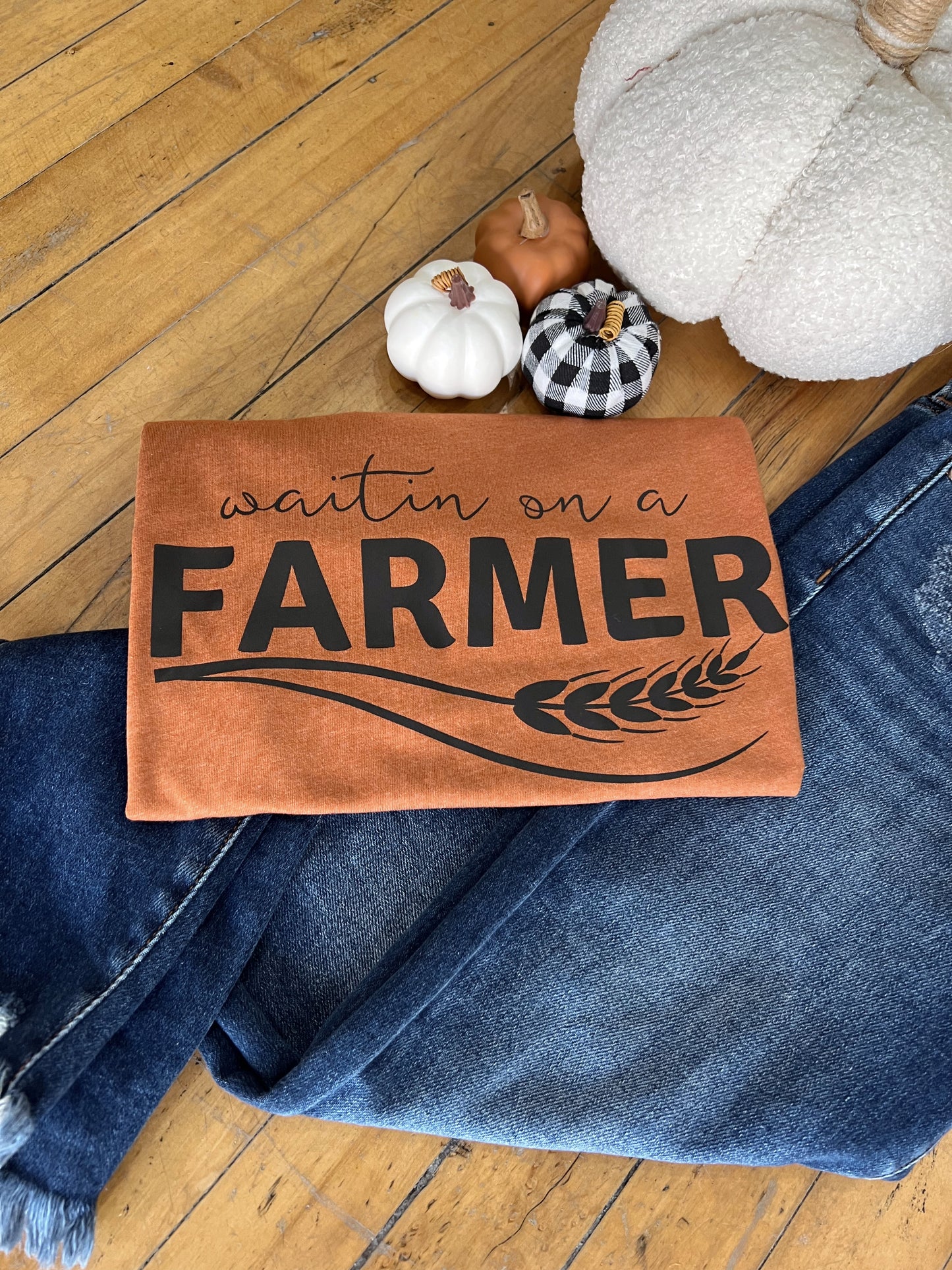 Waitin On A Farmer Graphic Tee