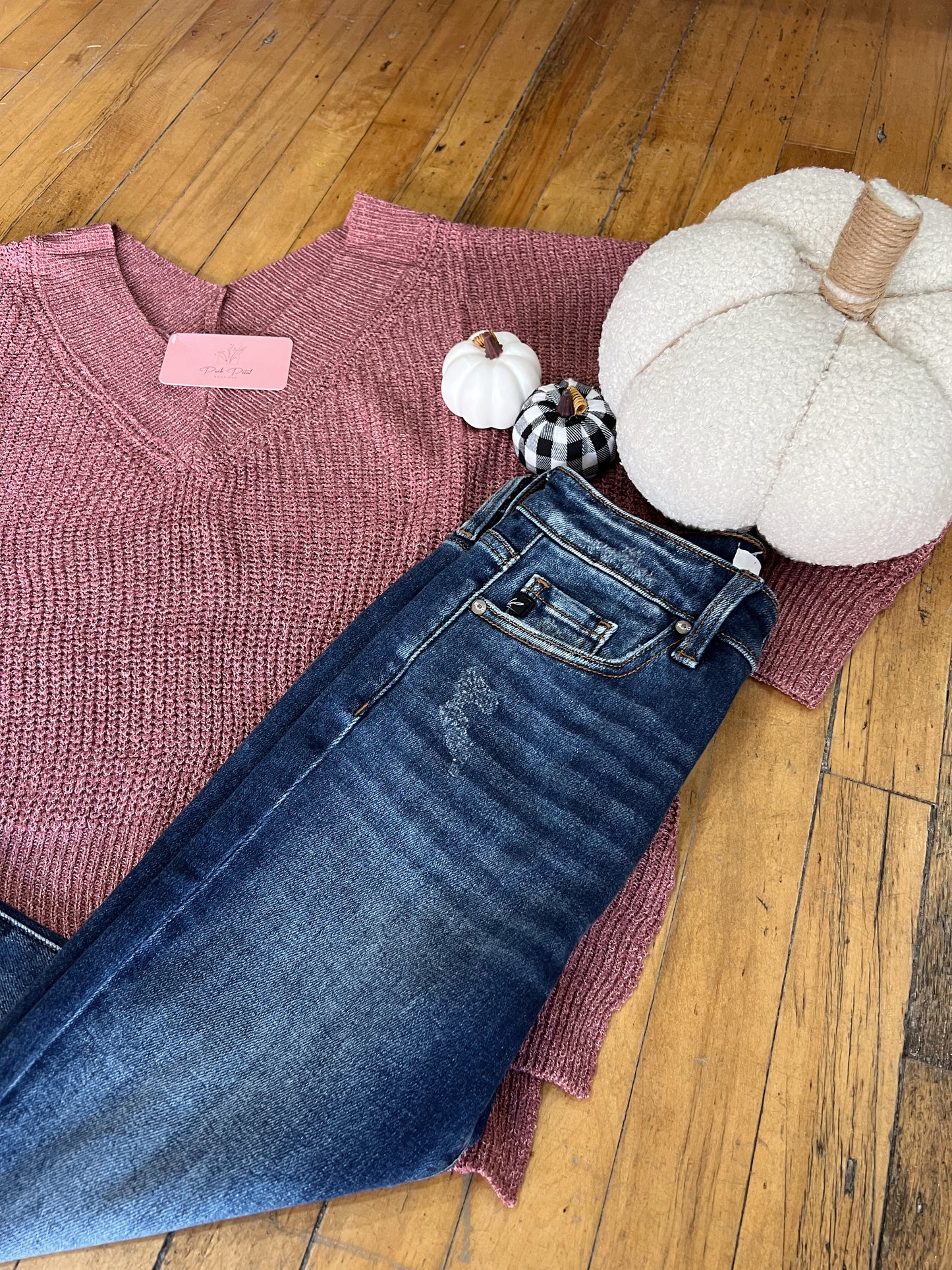 Heather V-Neck Sweater