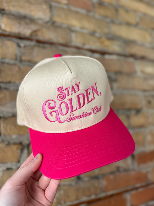 Stay Golden Sunshine Club Trucker Hat