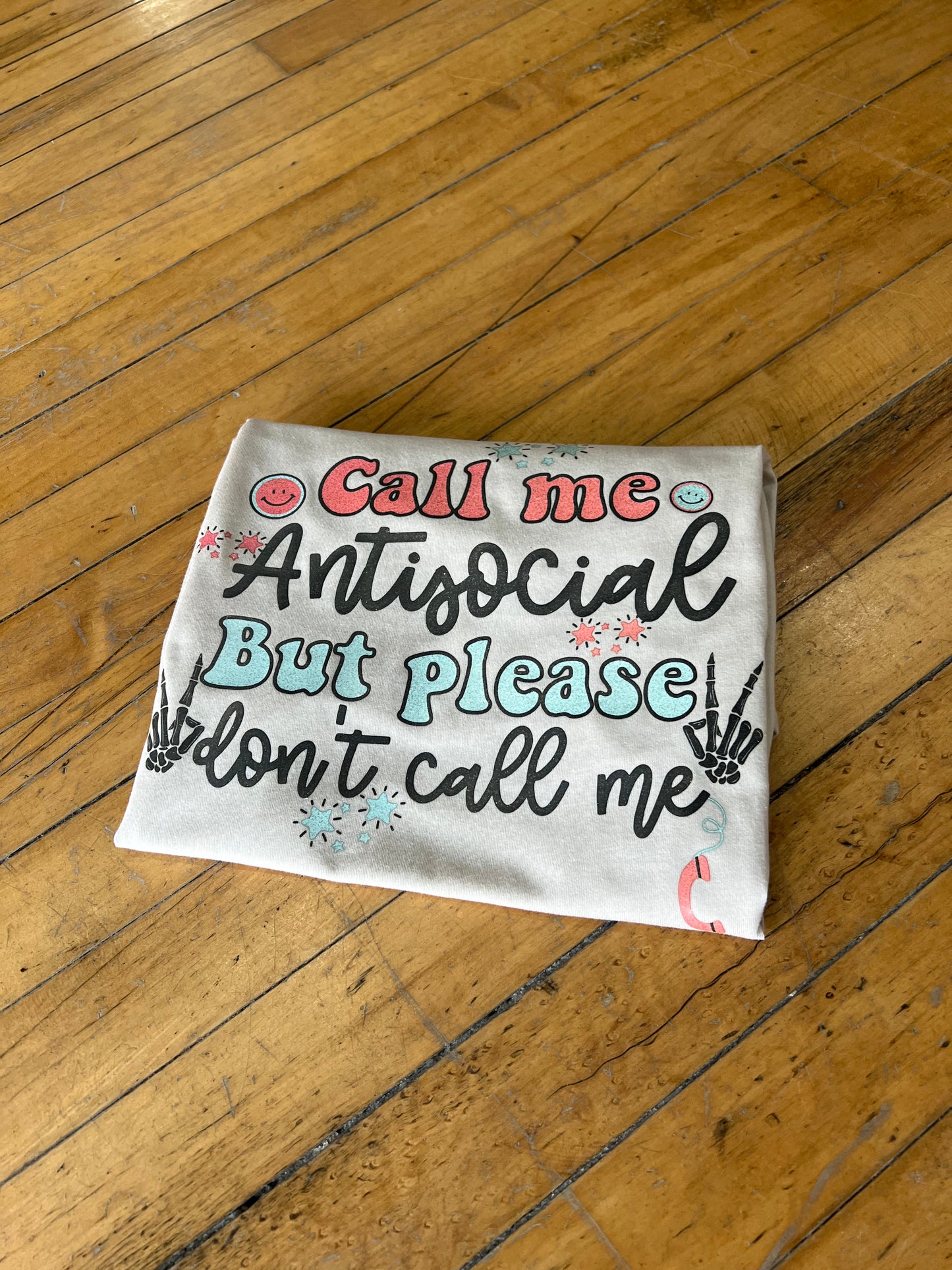 Call Me Antisocial Graphic Tee