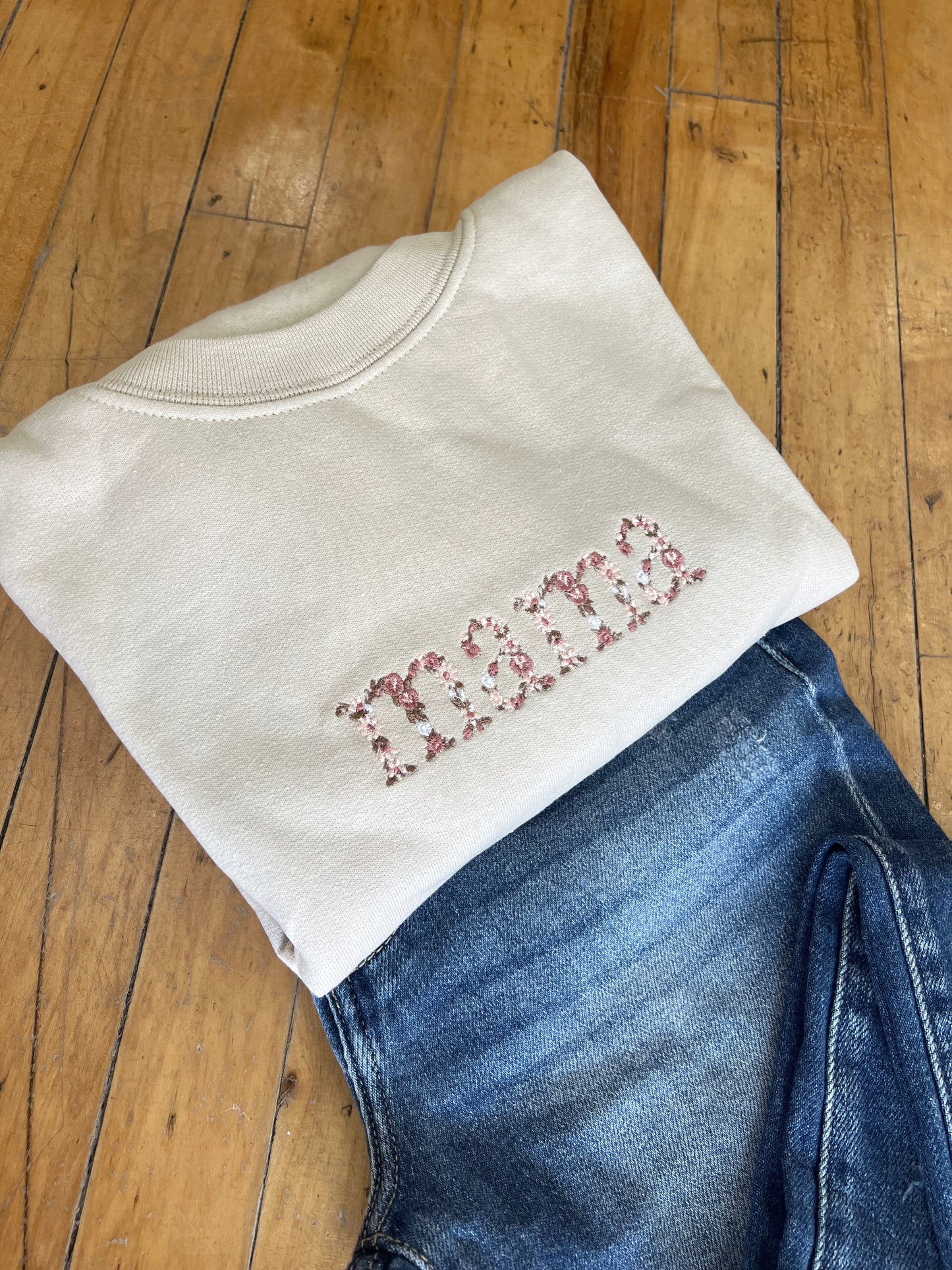 Mama Embroidered Crewneck