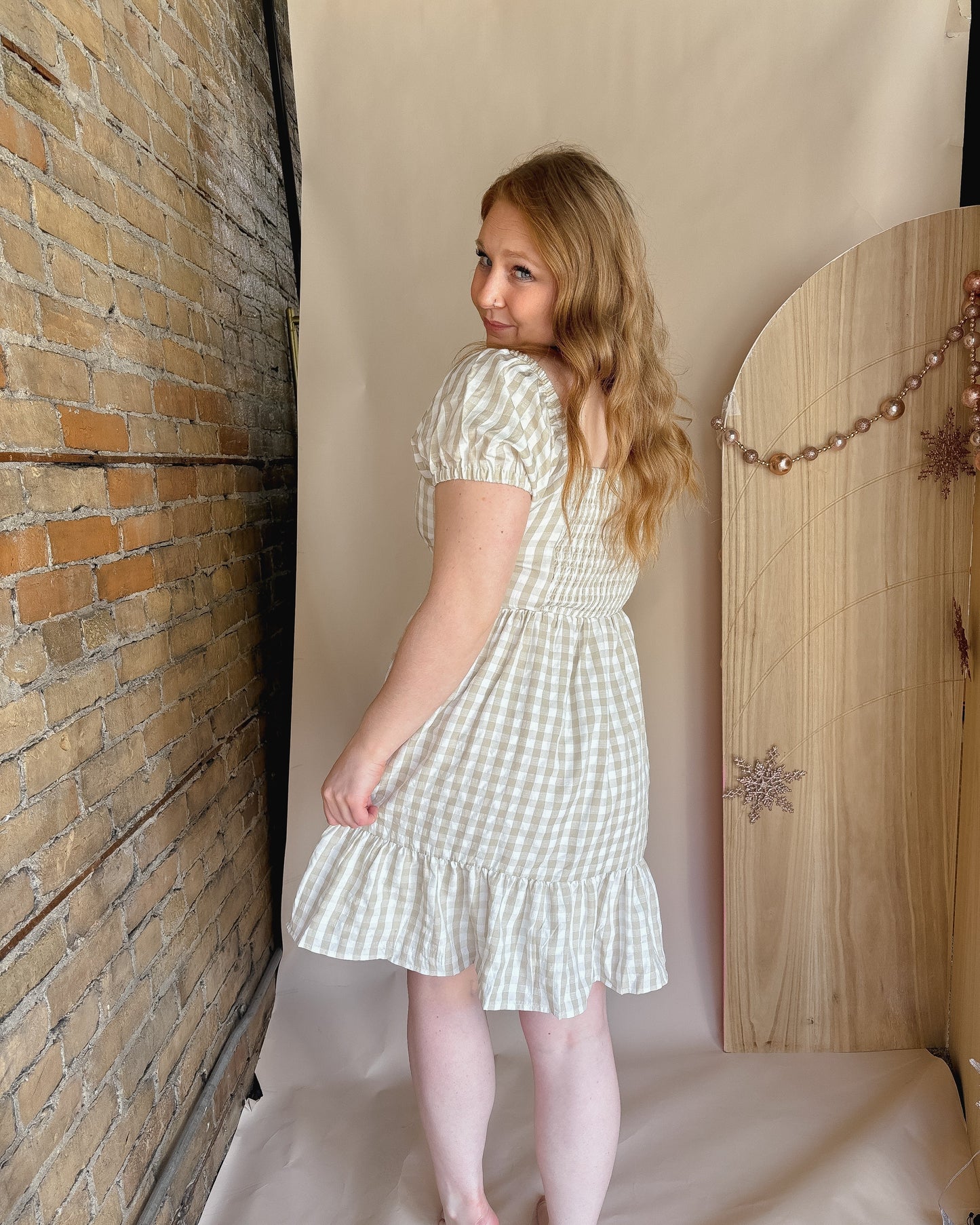 Gingham Mini Dress