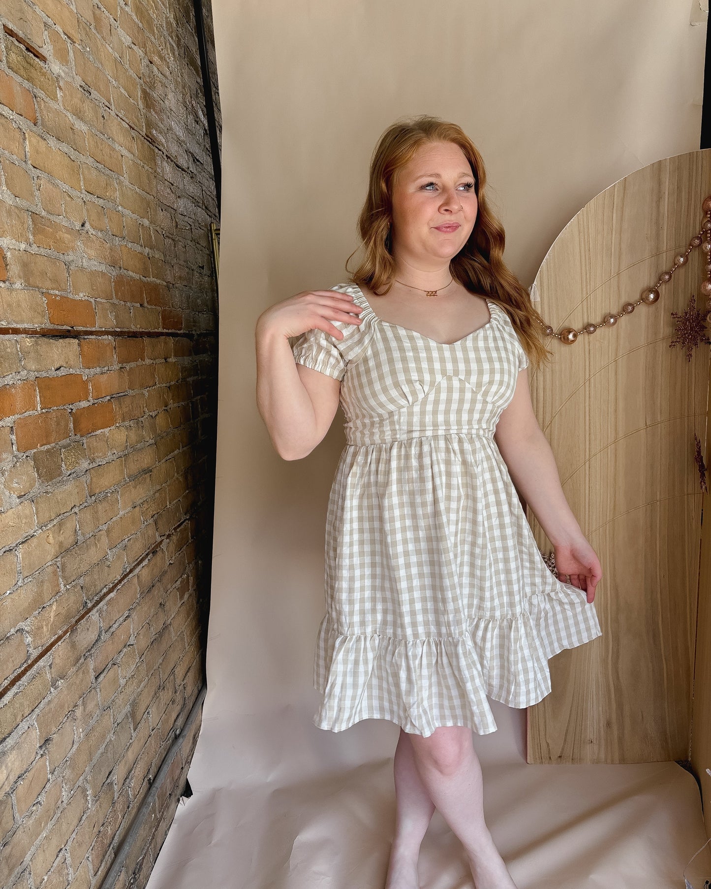Gingham Mini Dress