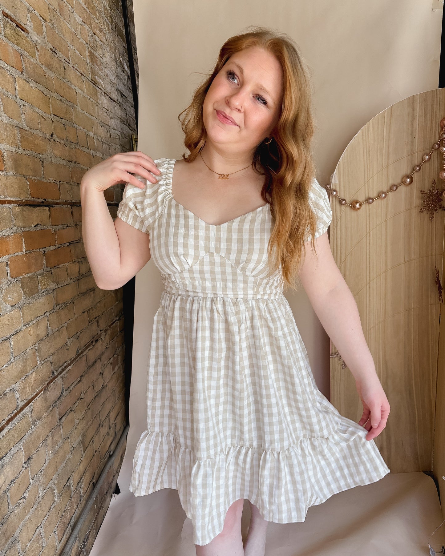 Gingham Mini Dress