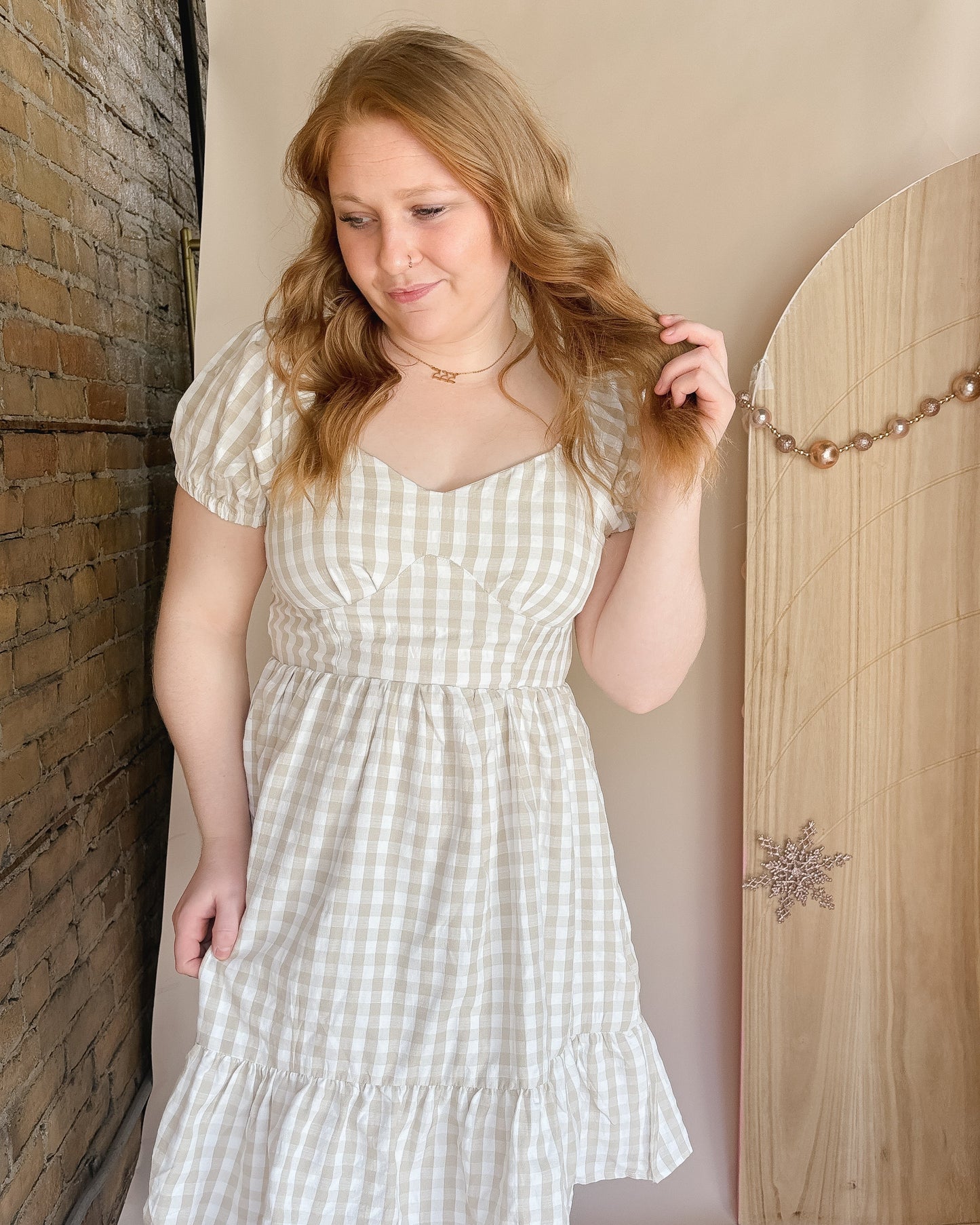 Gingham Mini Dress