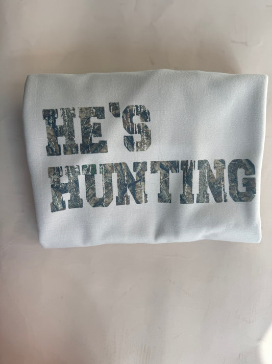 He's Hunting Crewneck