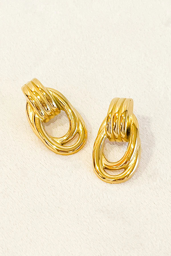 Felix Geometric Gold Earrings