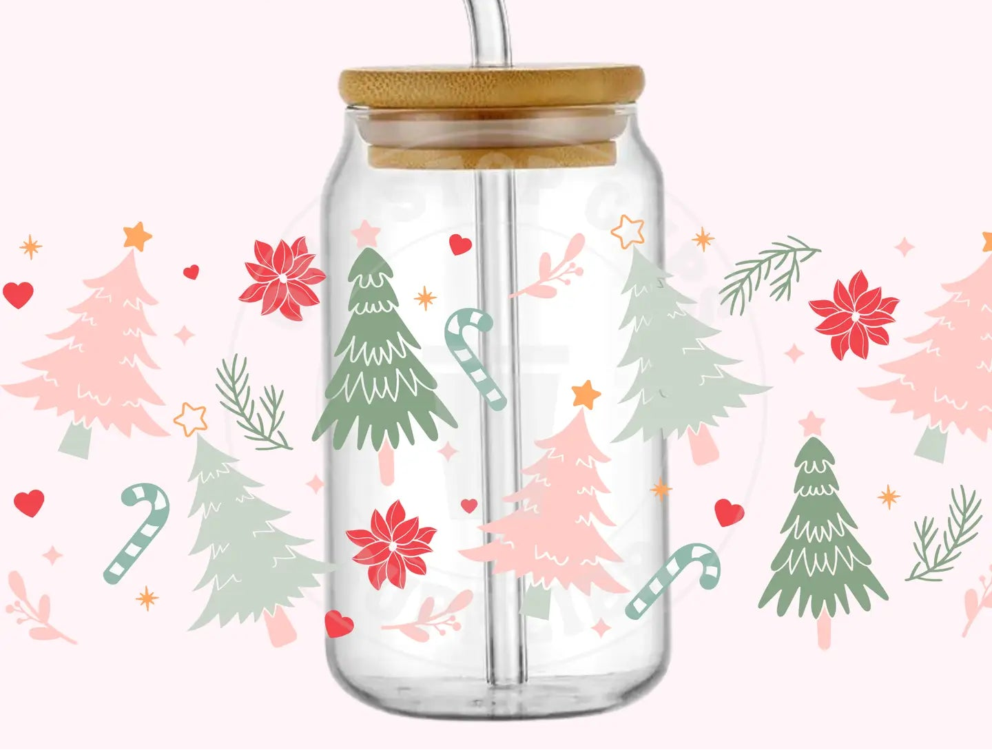 Christmas Tree Glass Cup