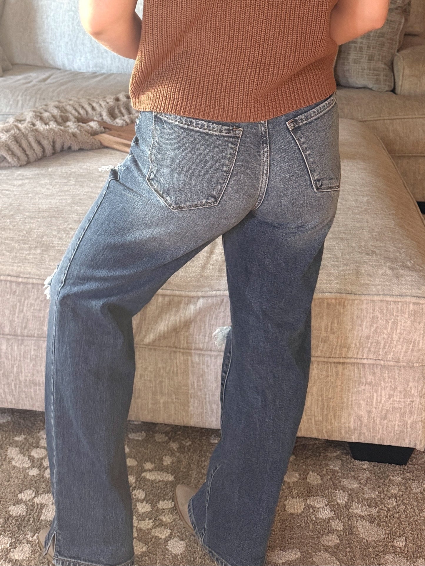 High Rise Dad Jeans