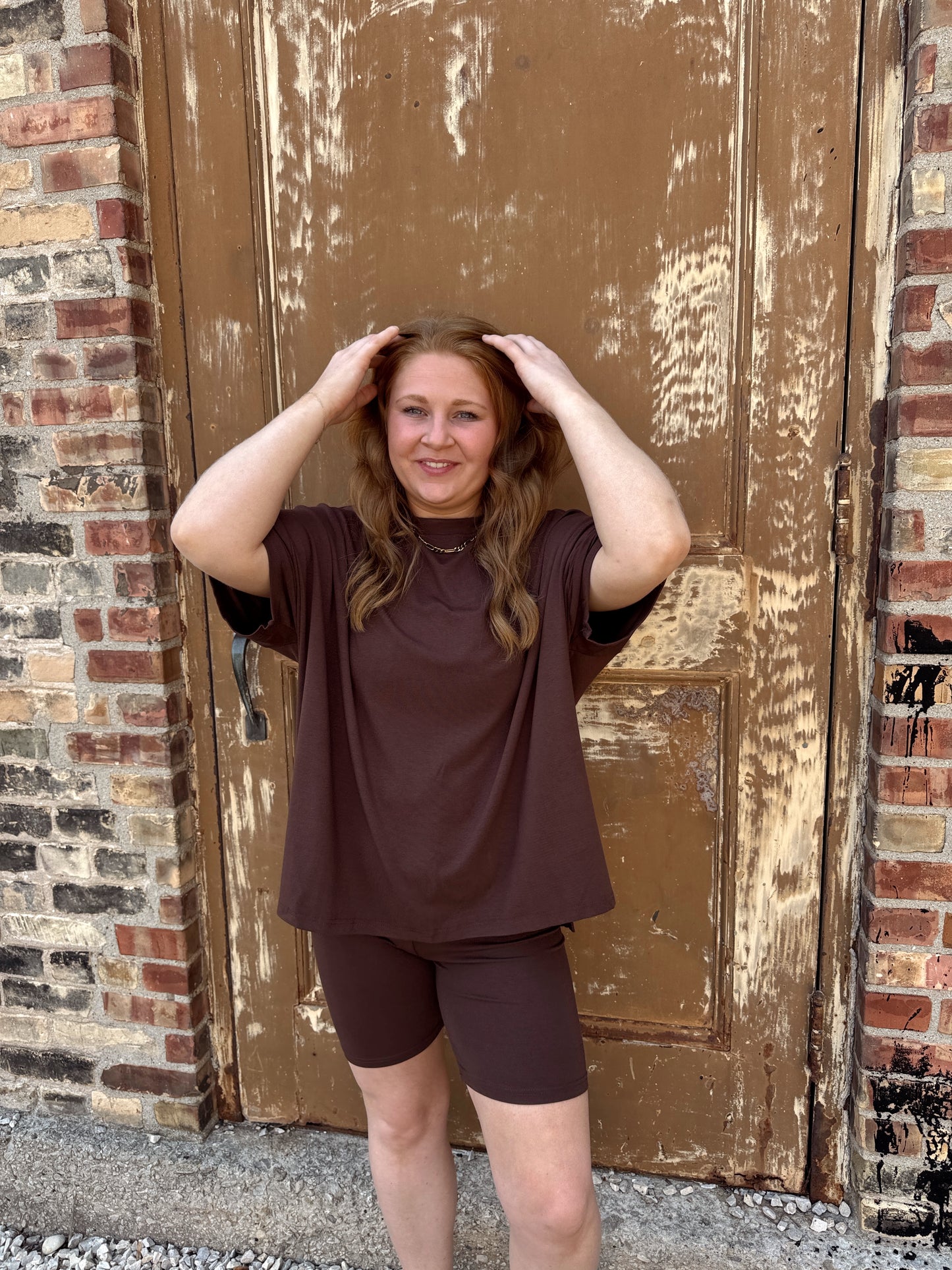 Mocha Tee Matching Set