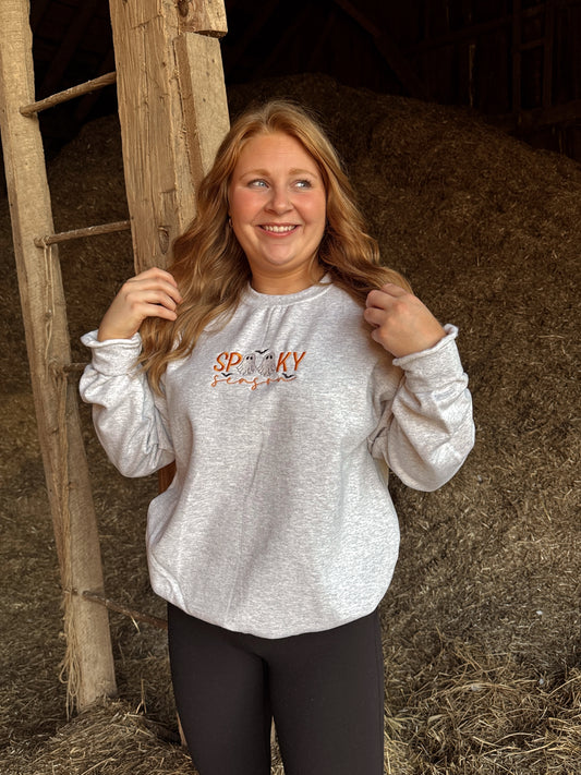 Spooky Season Embroidered Crewneck