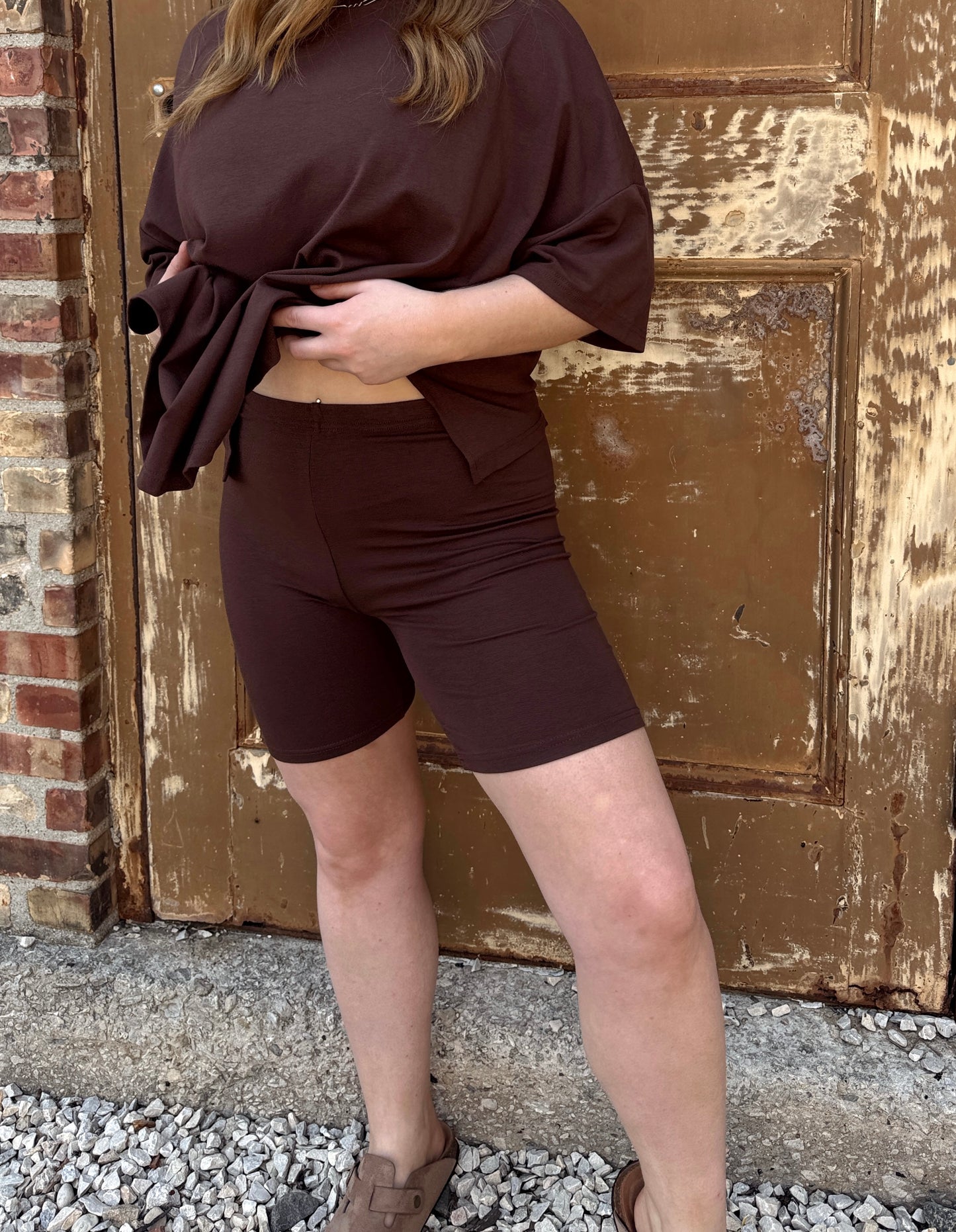 Mocha Tee Matching Set