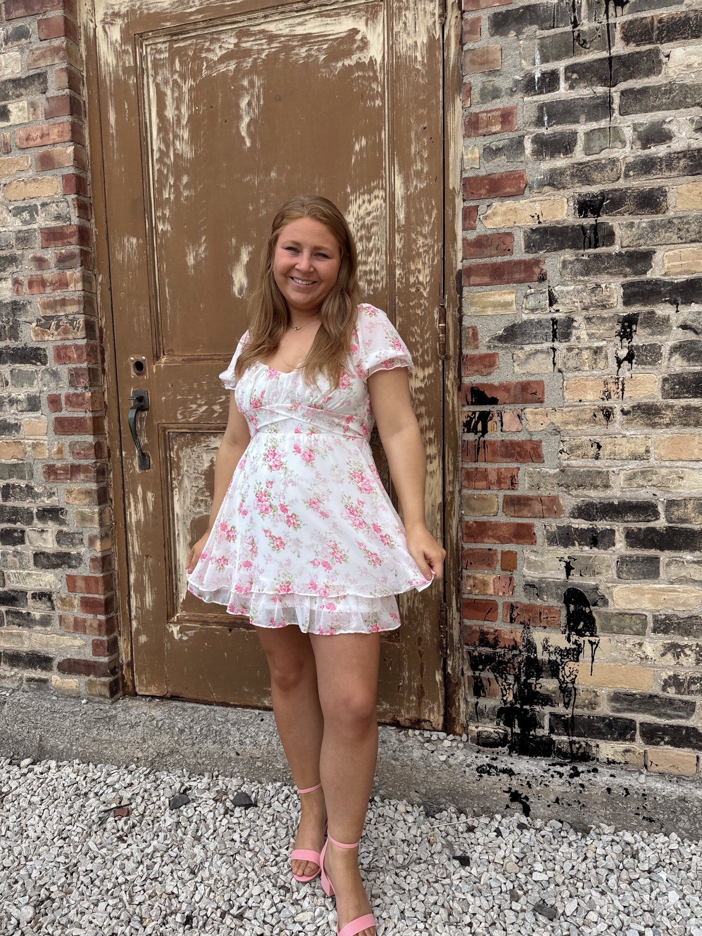 Rose Floral Romper