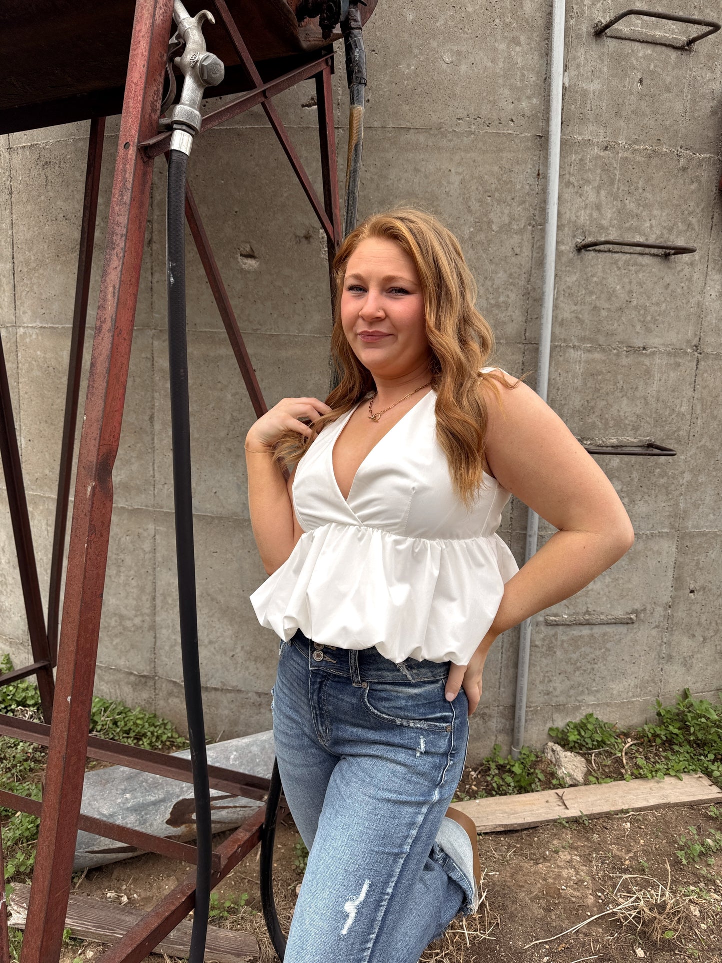 Eleanor White Top