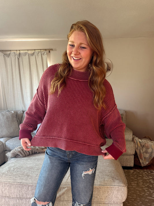 Arly Acid Wash Sweater