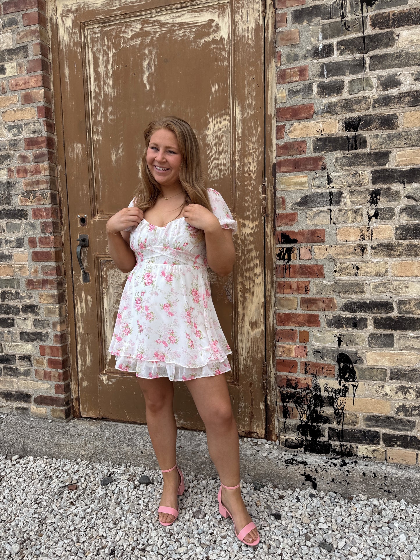Rose Floral Romper