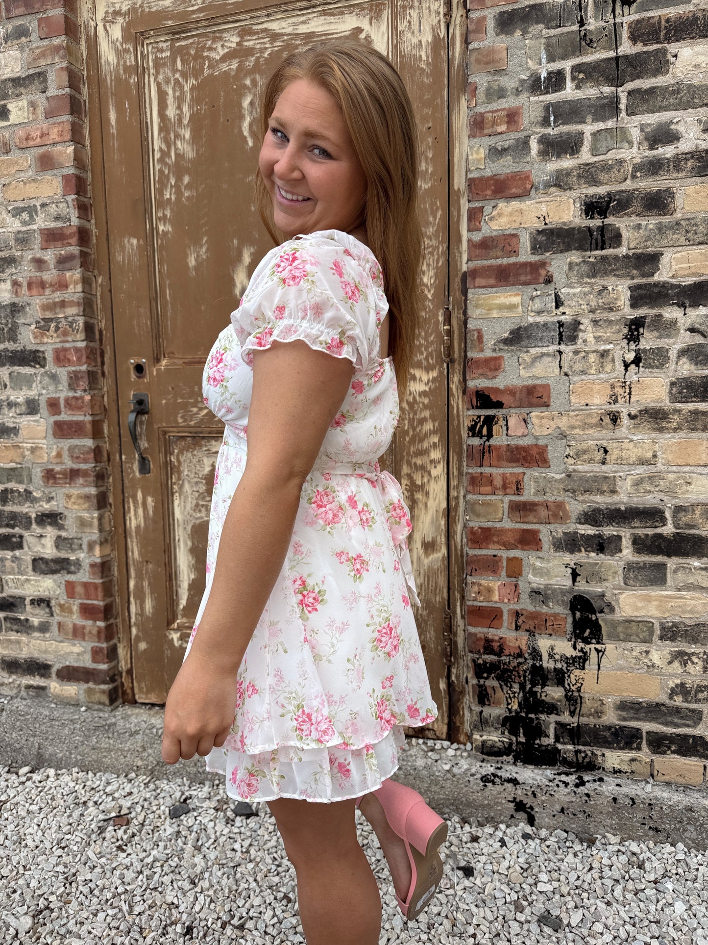 Rose Floral Romper