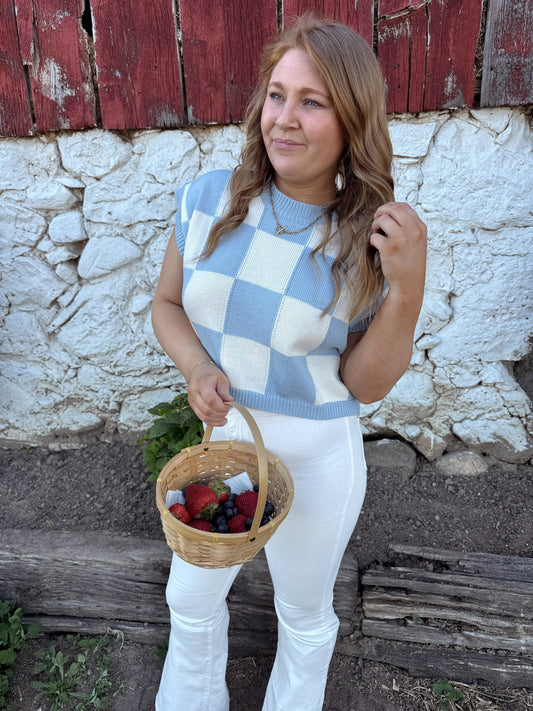 Independence Checkered Sweater