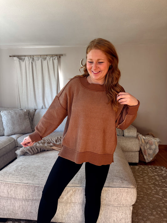 Oak Two Tone Sweater