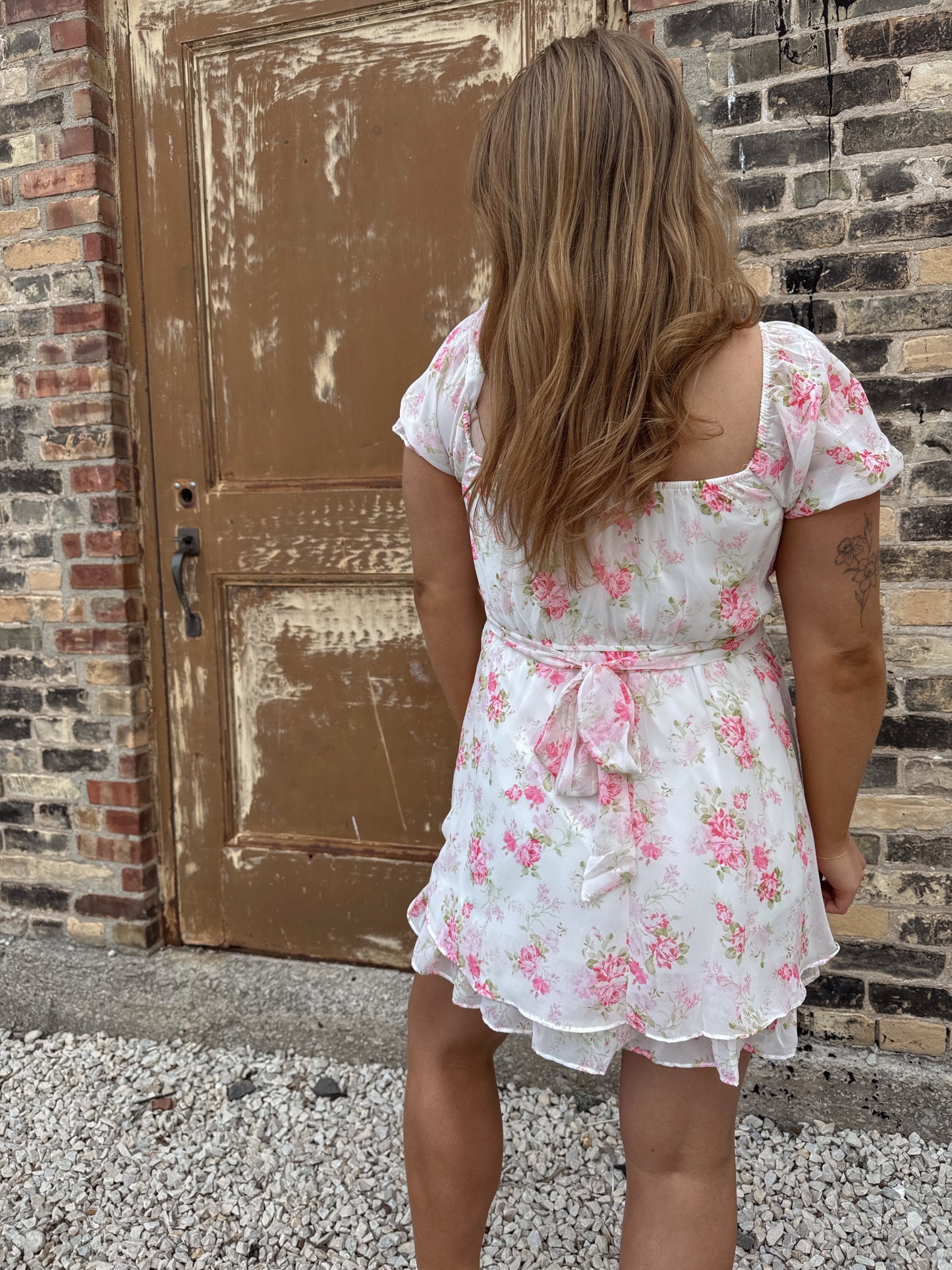 Rose Floral Romper