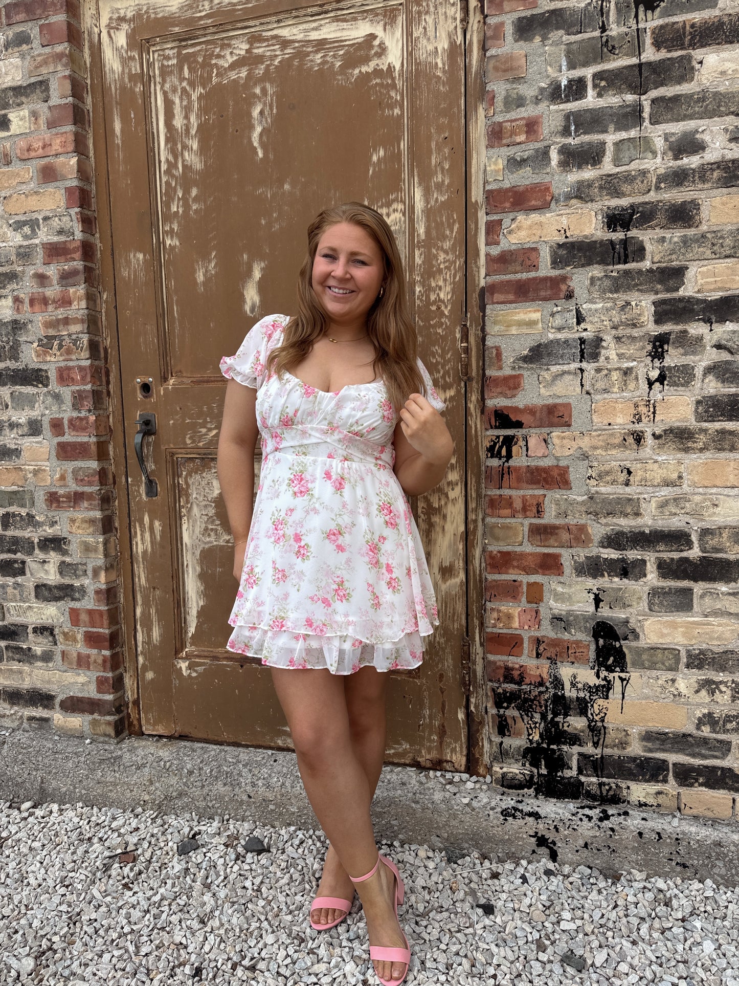 Rose Floral Romper