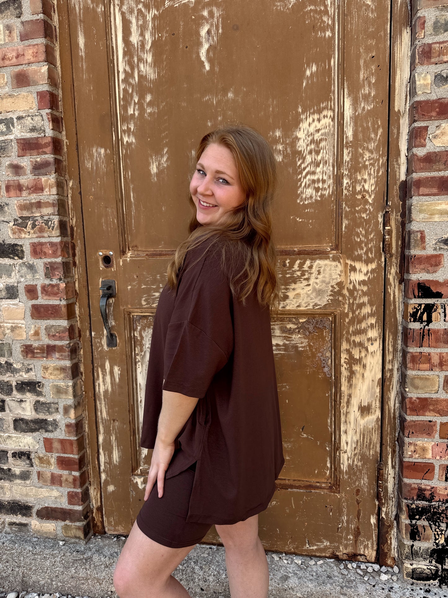 Mocha Tee Matching Set