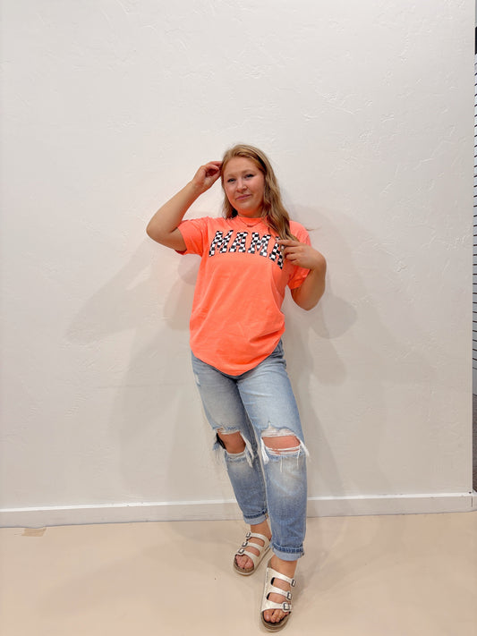 Checkered Mama Graphic Tee