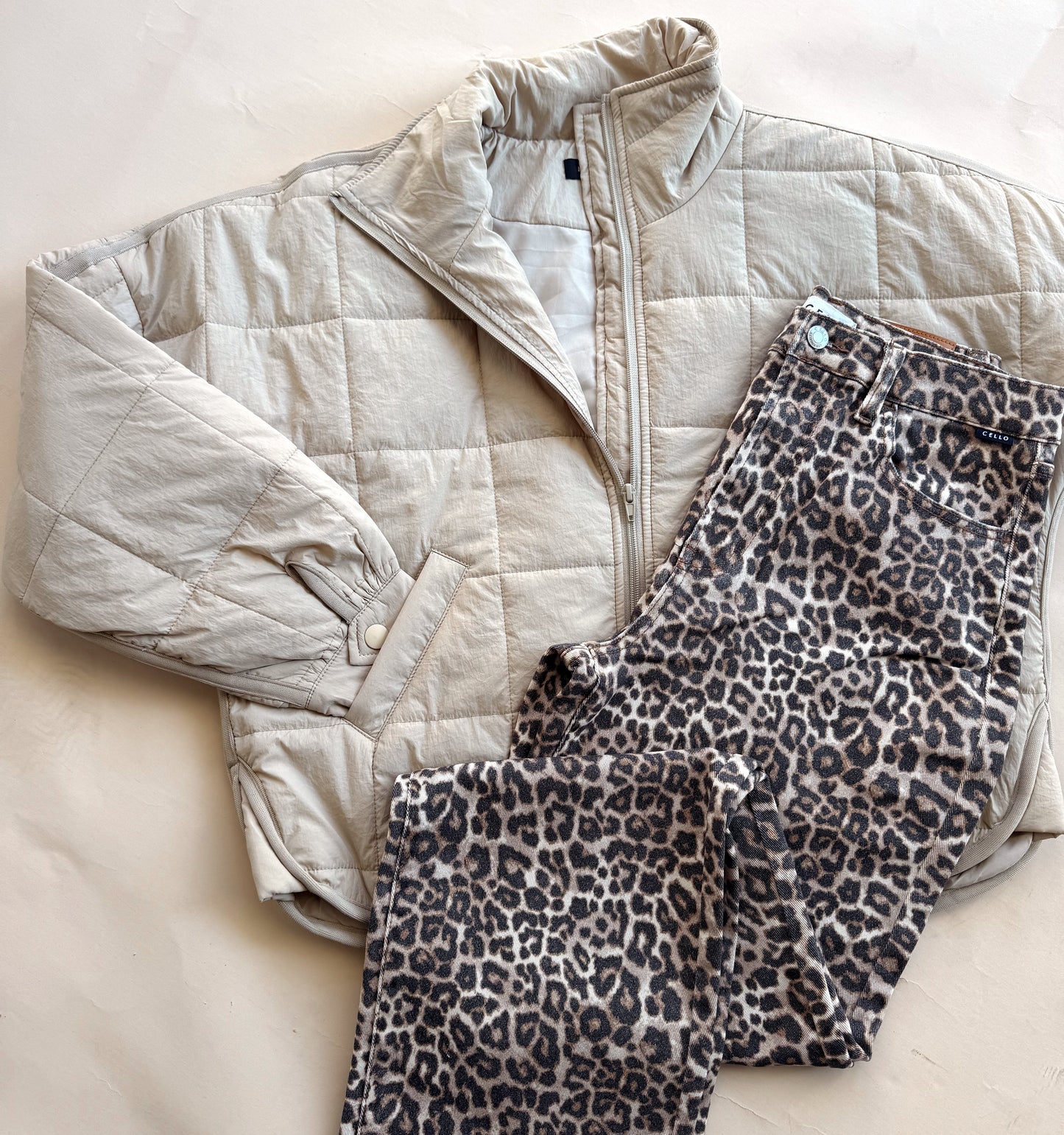 Leopard High Rise Jeans