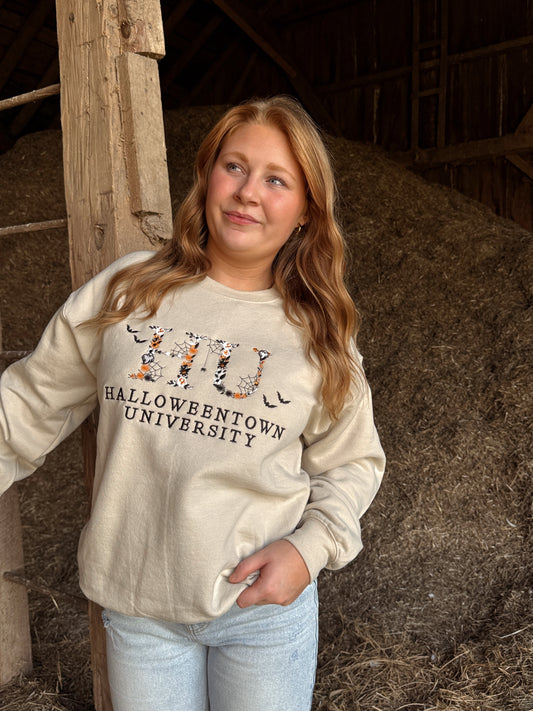 Halloweentown Embroidered Crewneck